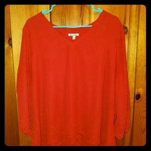 3/4 sleeve dress blouse